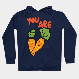you are correct cute carrot pun Hoodie